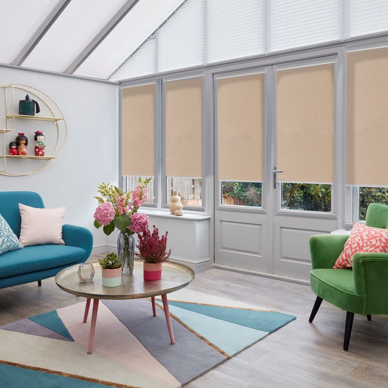Norfolk Taupe Conservatory Roller blind
