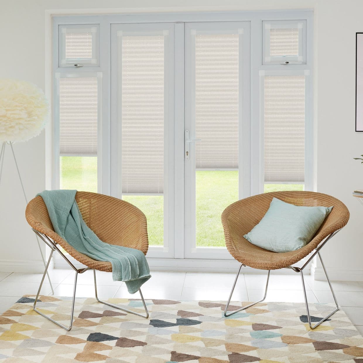 Elba Brick Perfect fit Pleated blind