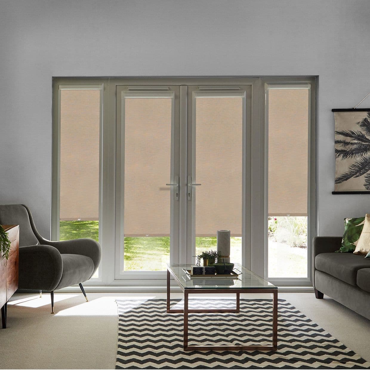 Jerico Blackout Natural Perfect Fit Roller blind