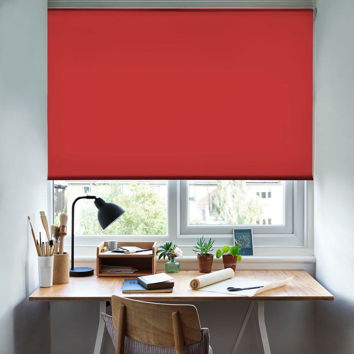 Cordova Crimson Roller Blind
