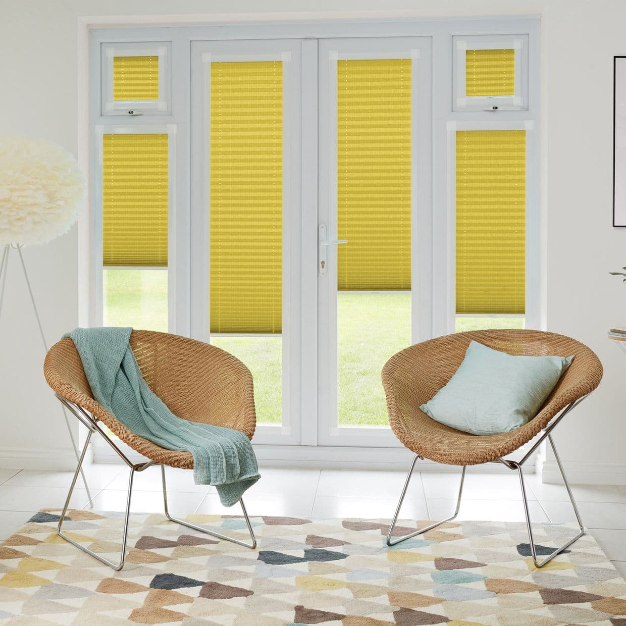 Thermashade Blackout Yellow Perfect fit Pleated blind