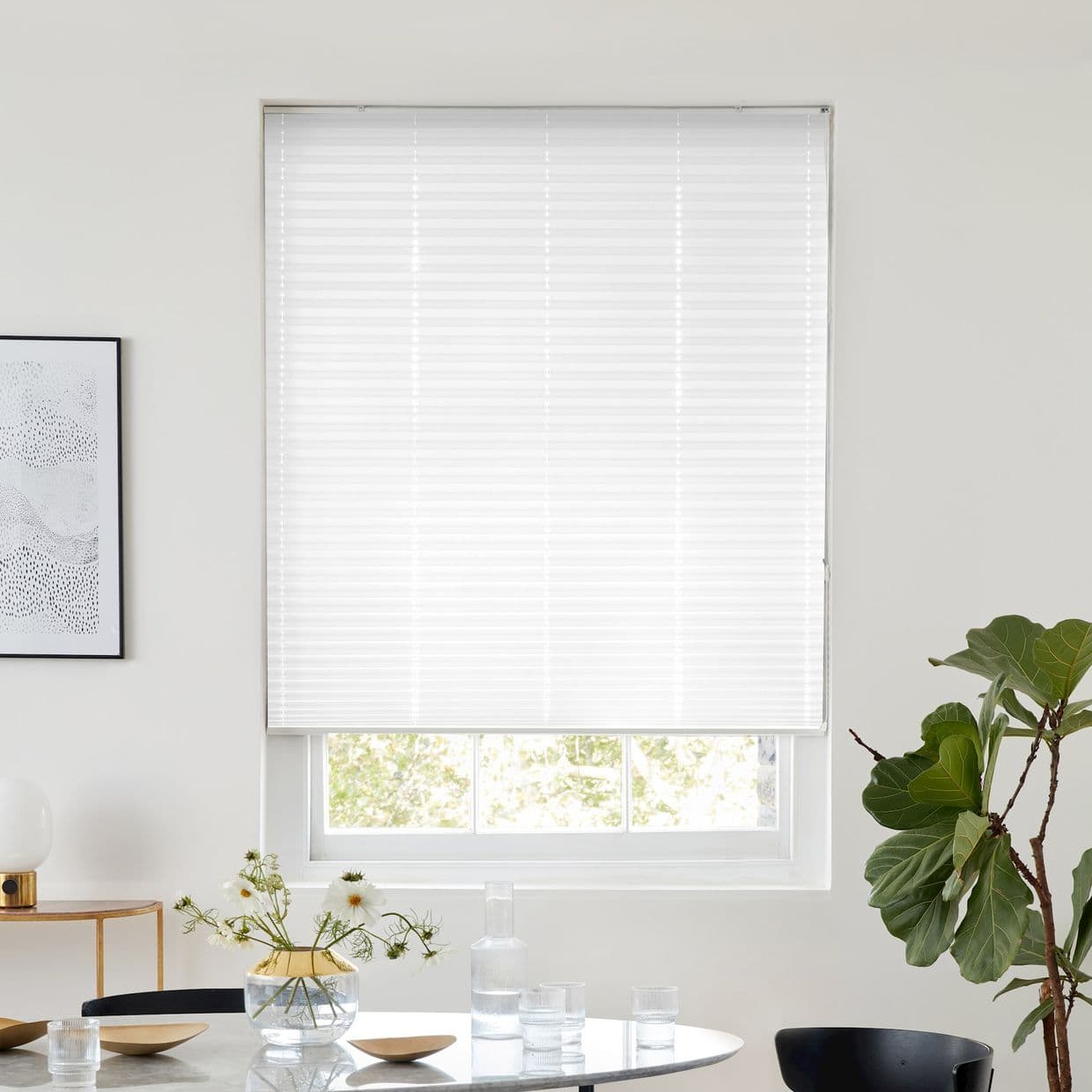 Midas White Pleated Blind