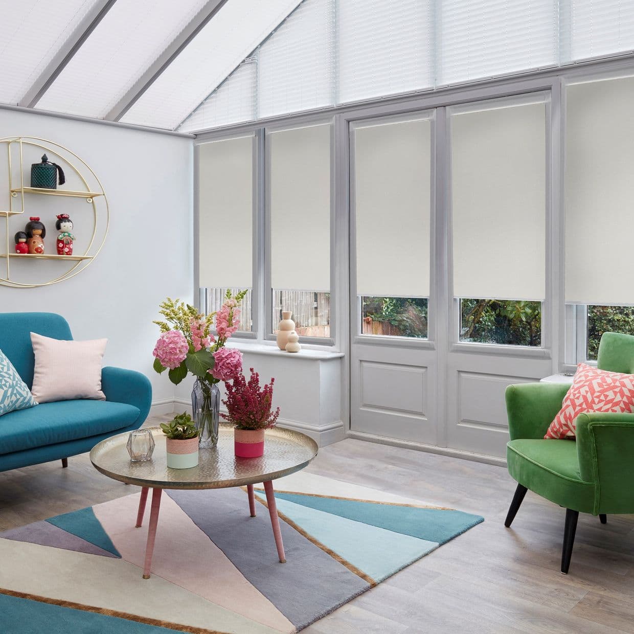 Marco Whitewash Conservatory Roller blind