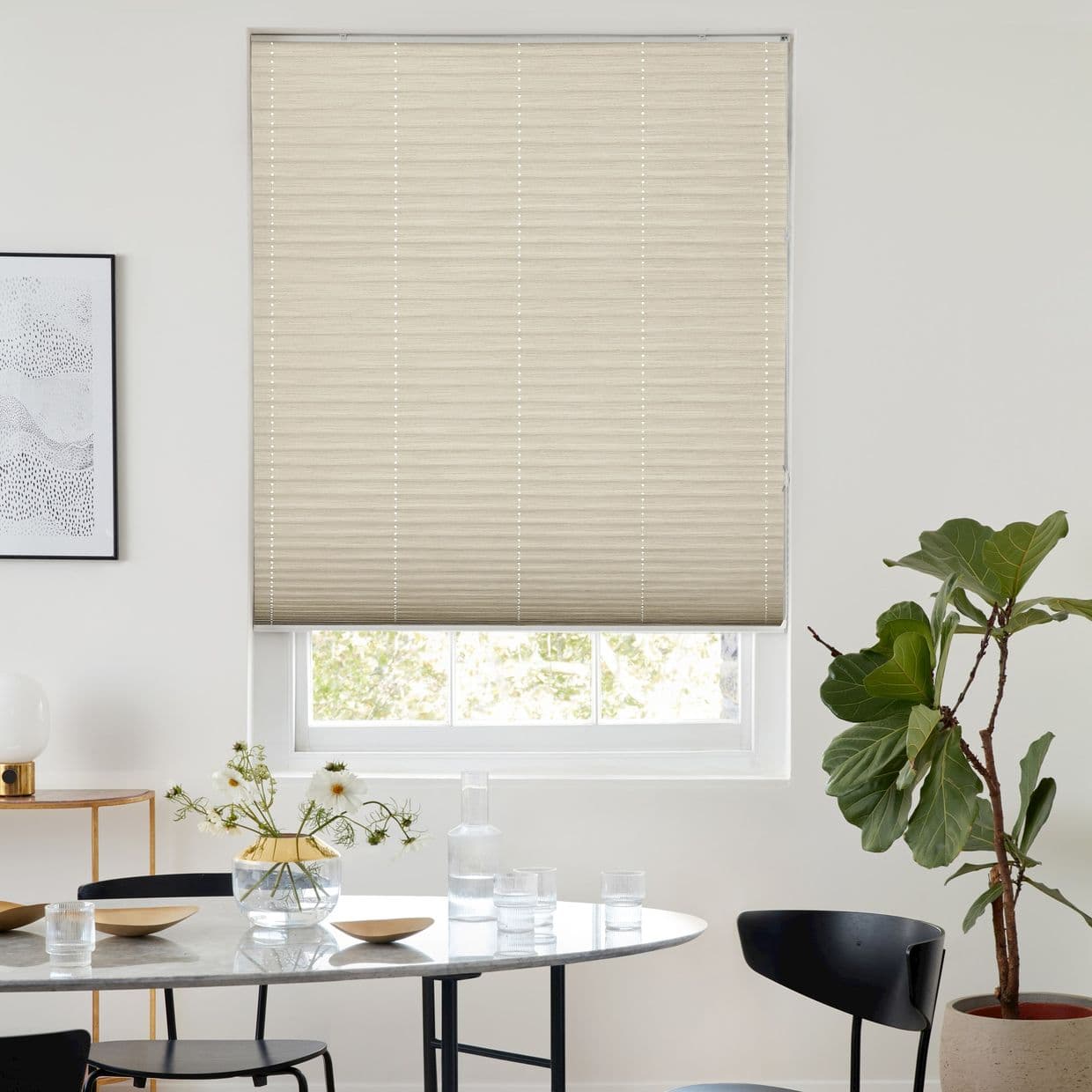 Grenoble Cream Pleated Blind