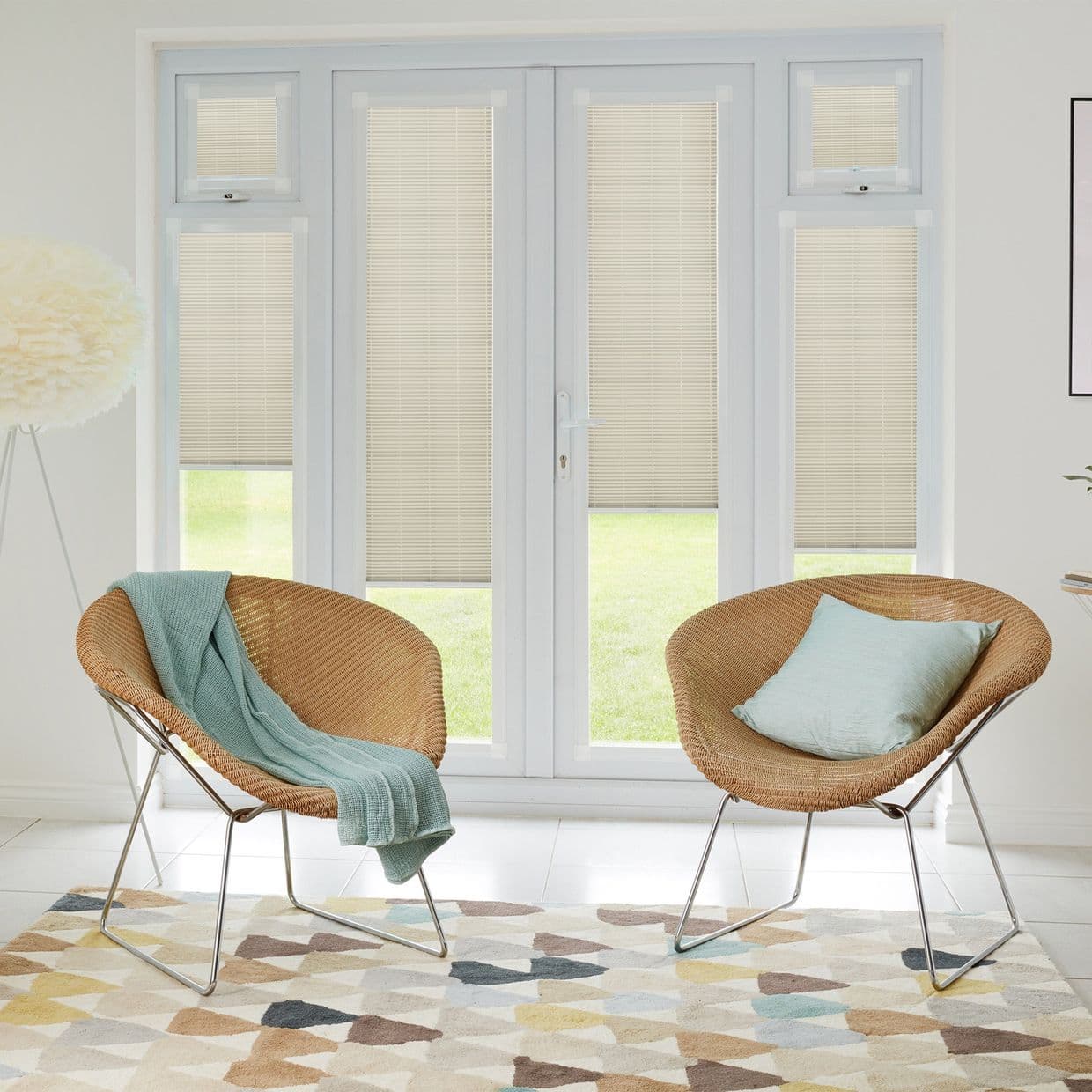 Malbec Cream Perfect fit Pleated blind