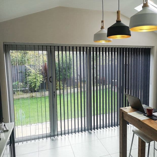 Tresco Dark Ocean Vertical Blind