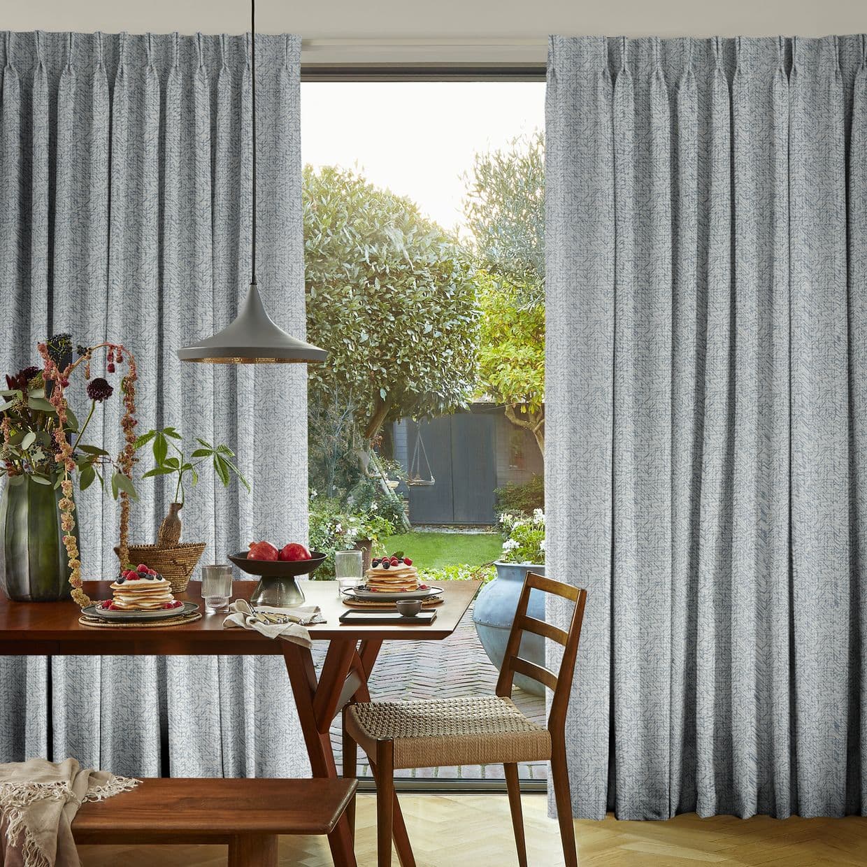 Morse Blue Curtain