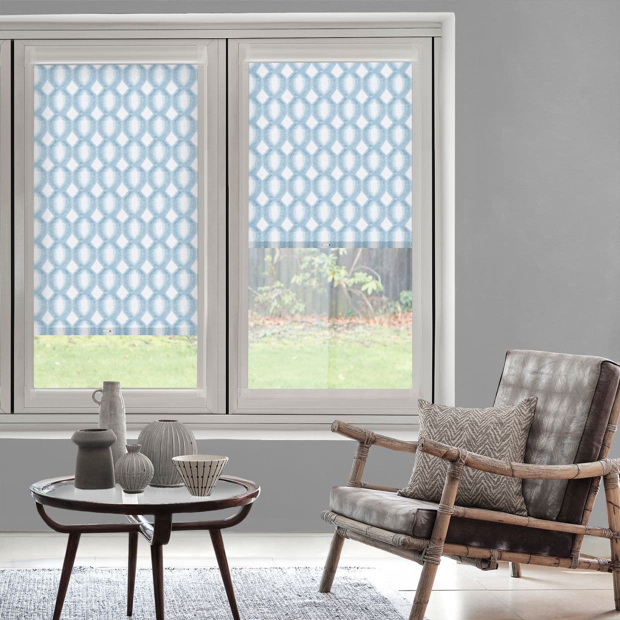 Brindle Denim Drift Perfect Fit Roller blind