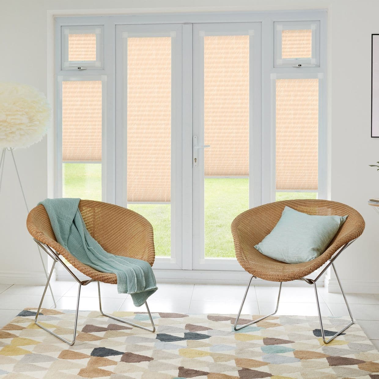 Florence Peach Perfect fit Pleated blind