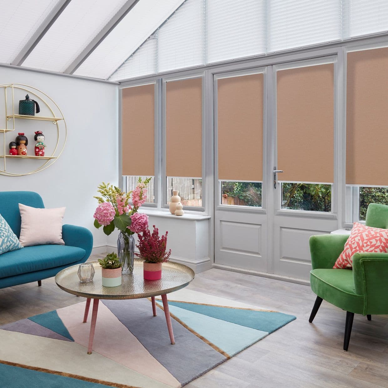 Cordova Beige Conservatory Roller blind