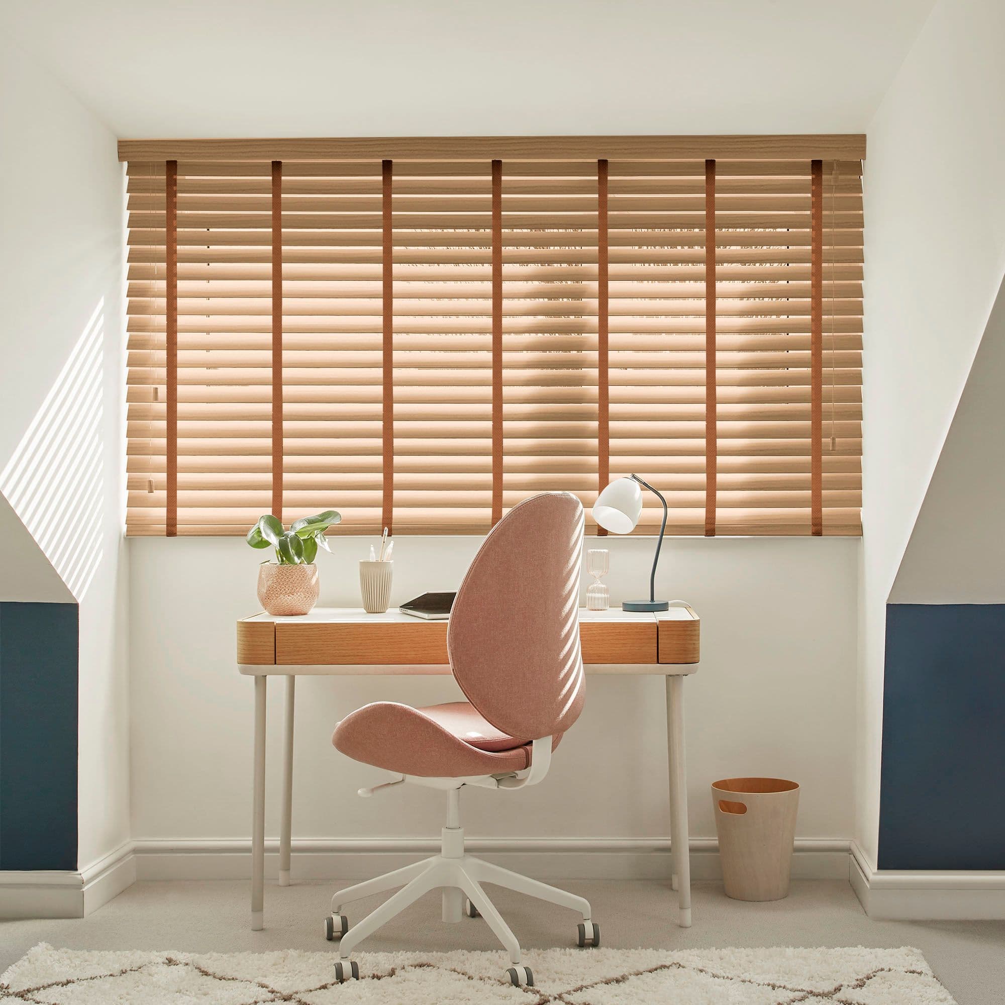Mirage Rich Oak Faux Wood Venetian