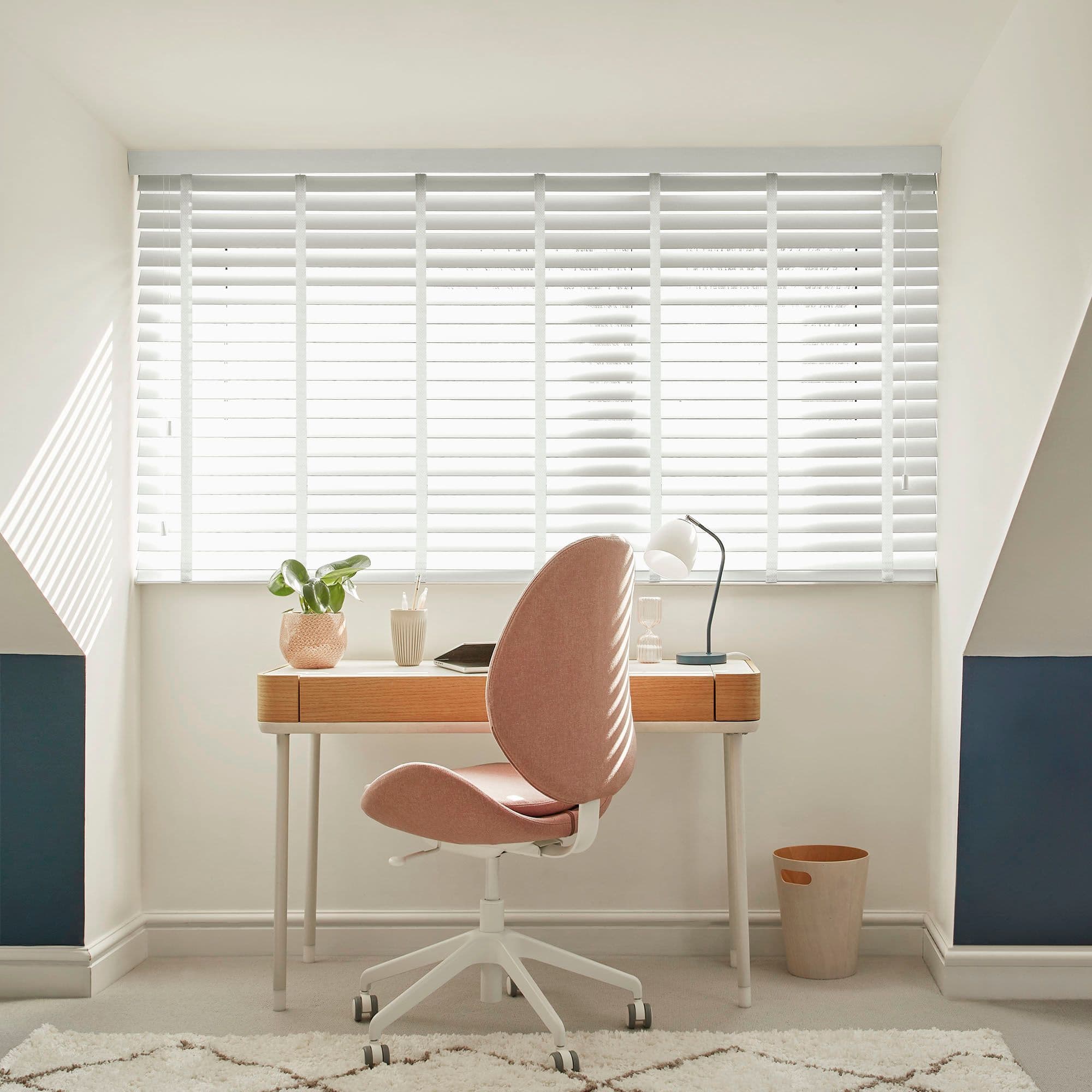 Illusions Fine White Faux Wood Venetian