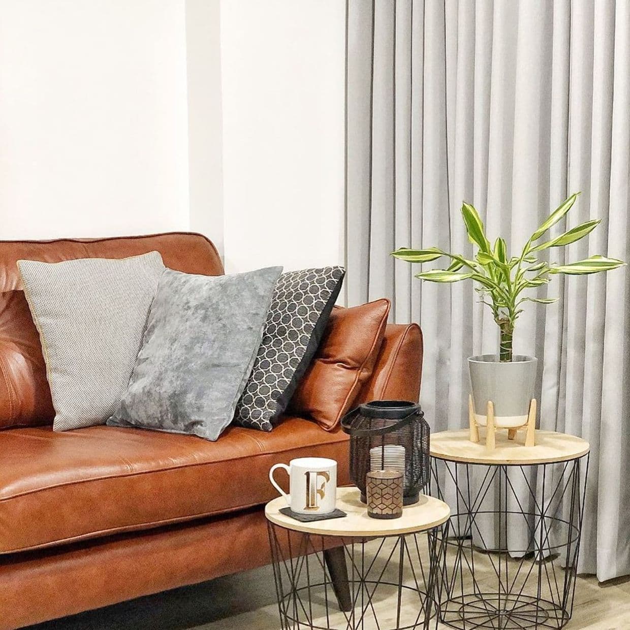 Huxley Dove Grey Curtain