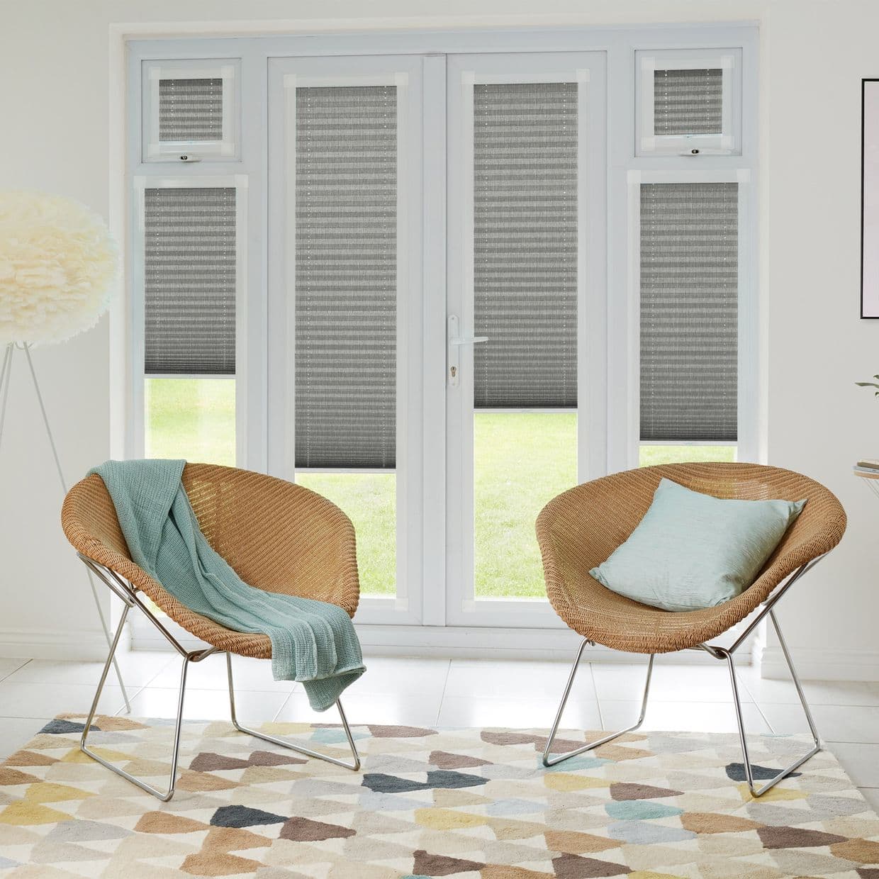 Metro Silver Perfect fit Pleated blind