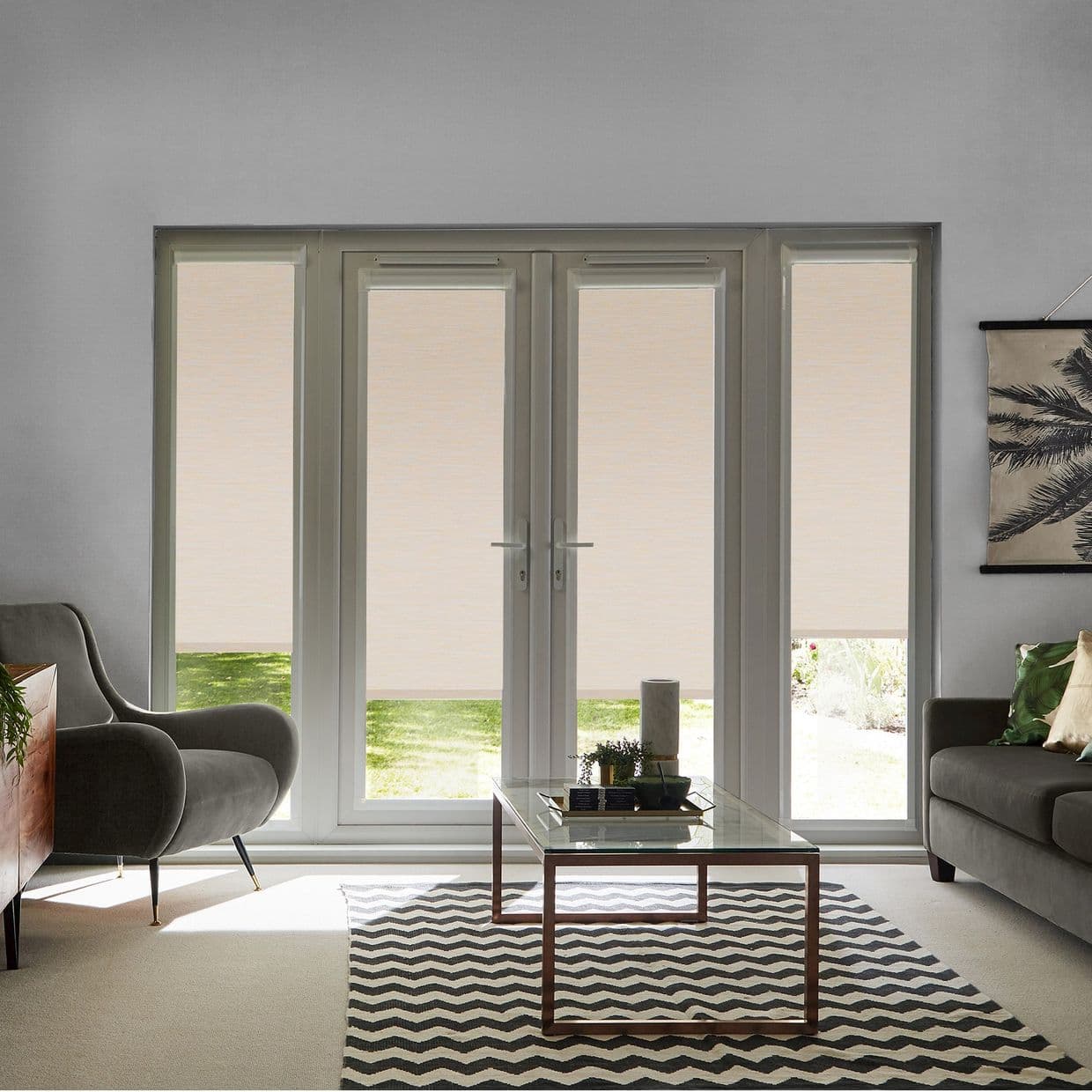 Jerico Blackout Ivory Perfect Fit Roller blind