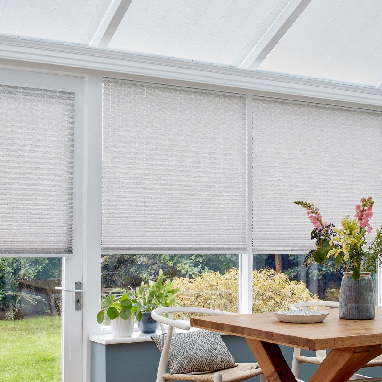 Infinity Grey Pleated Blind