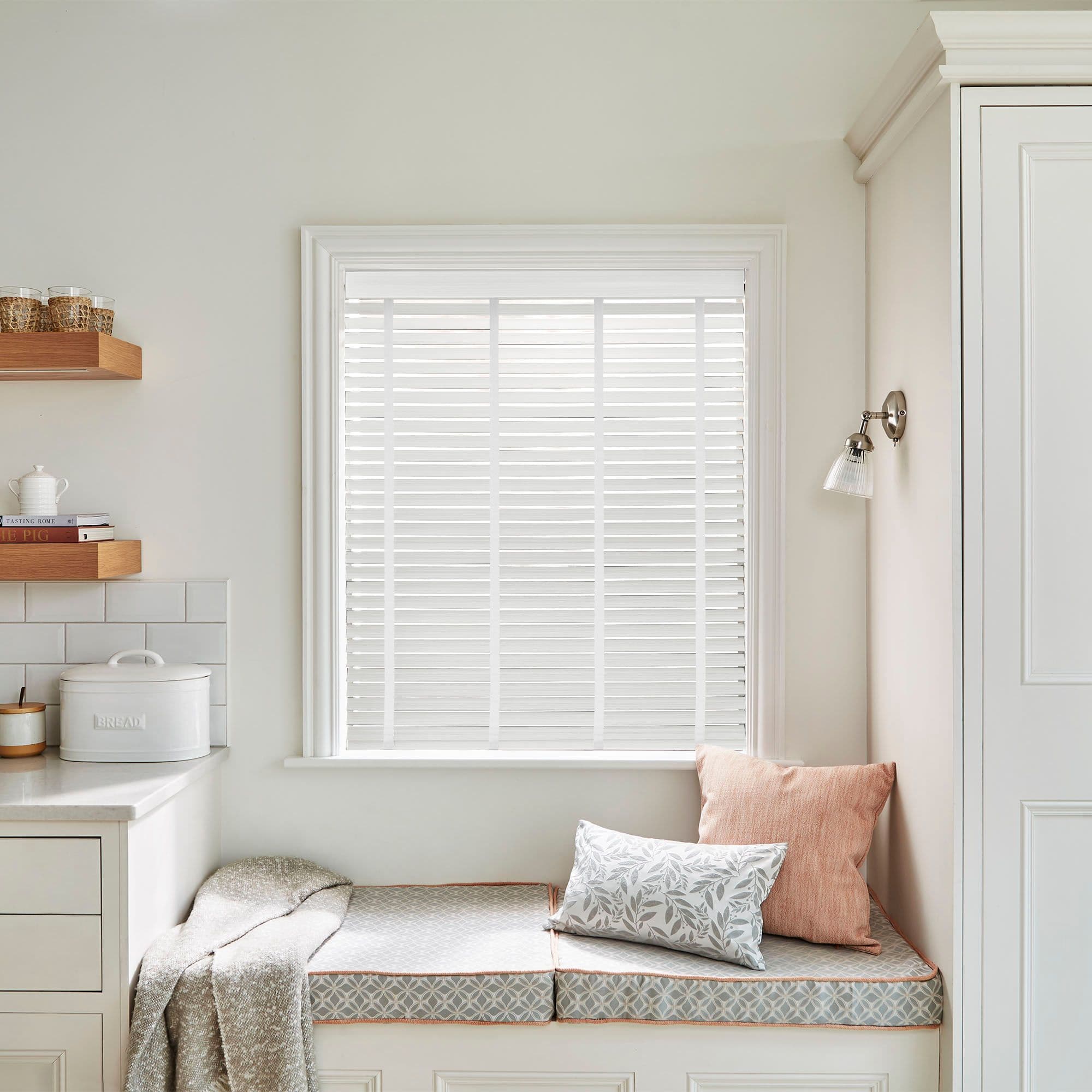 Haywood Pure White Wooden blind