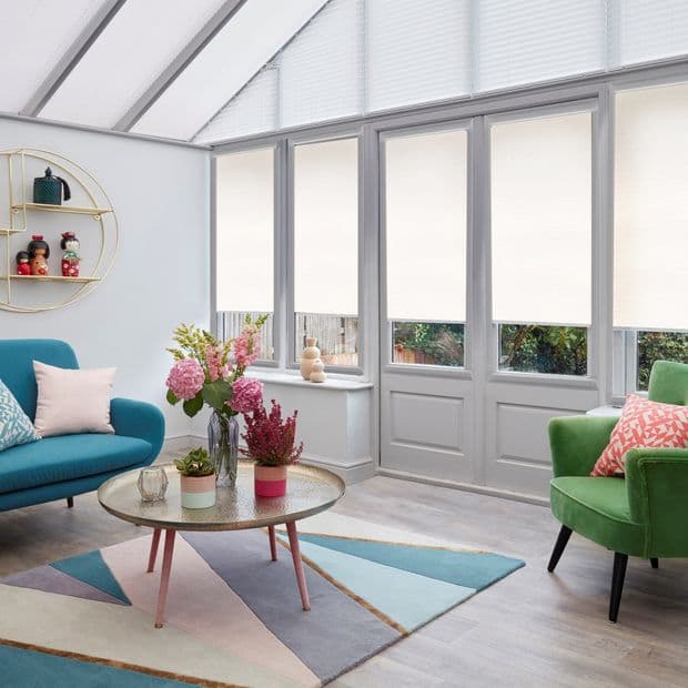 Colorado White Conservatory Roller blind