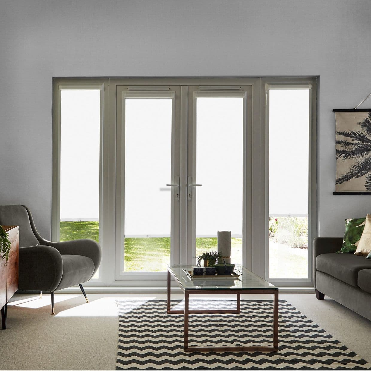 Tempest White Perfect Fit Roller blind