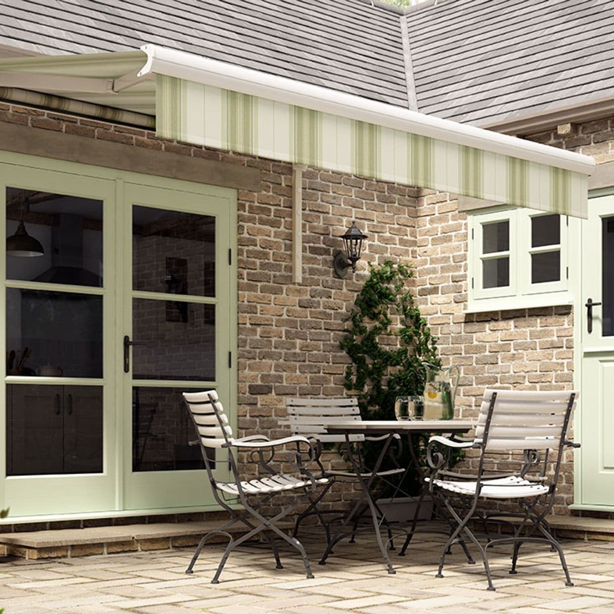 Rome Green Awning