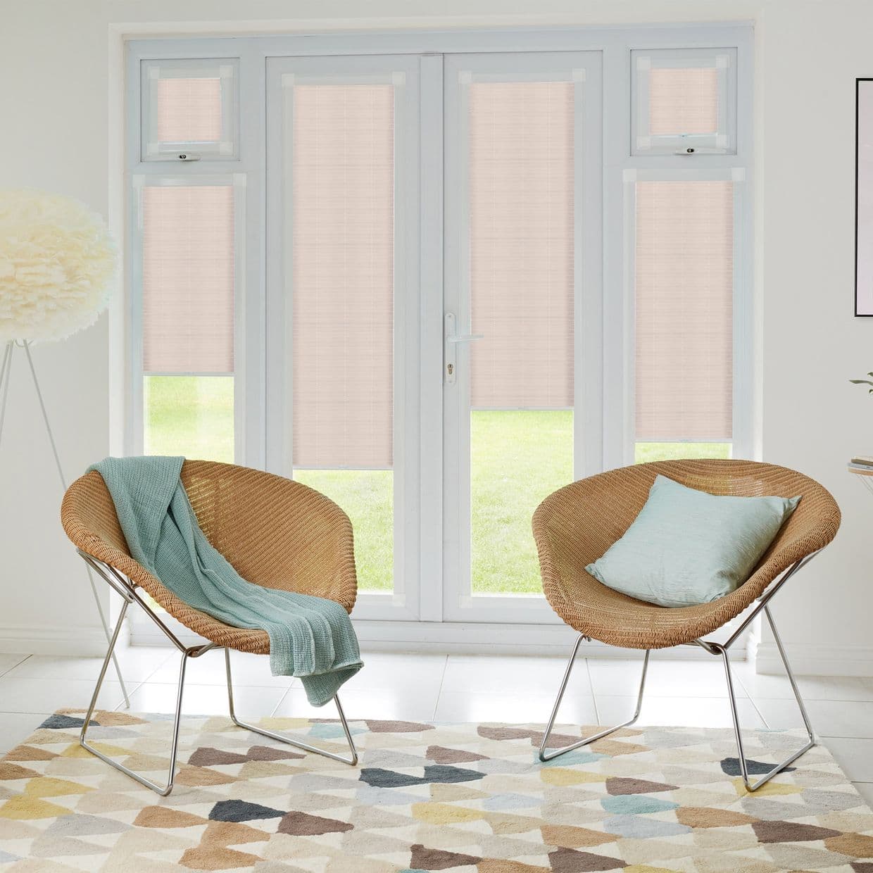 Crush Blush Pink Perfect fit Pleated blind