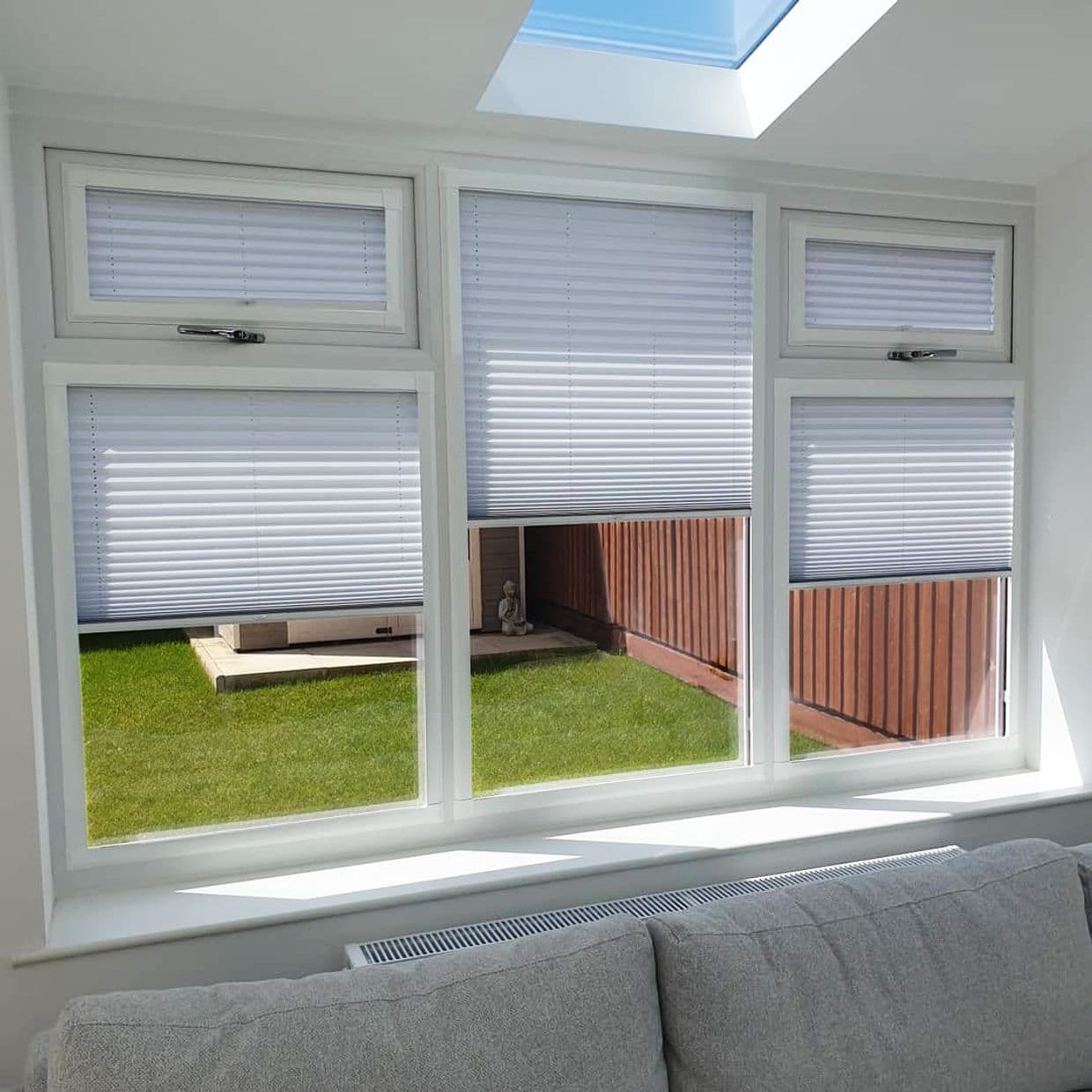 Crush Silver Grey Pleated Blind