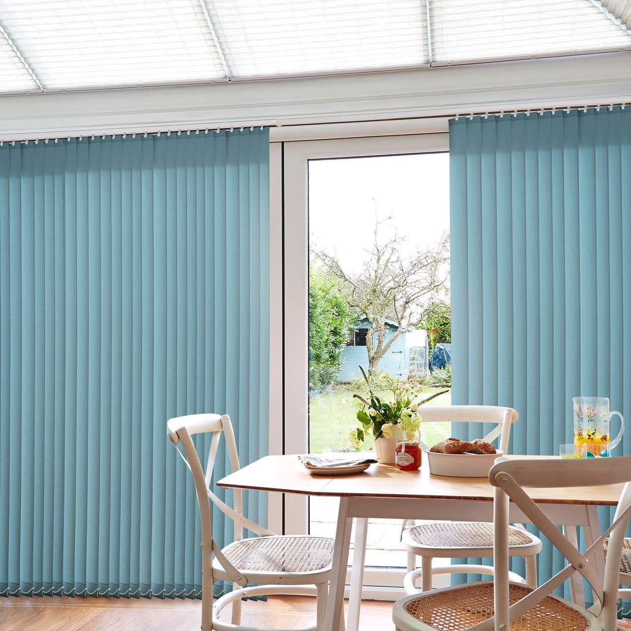 Acacia Teal Conservatory Vertical Blind