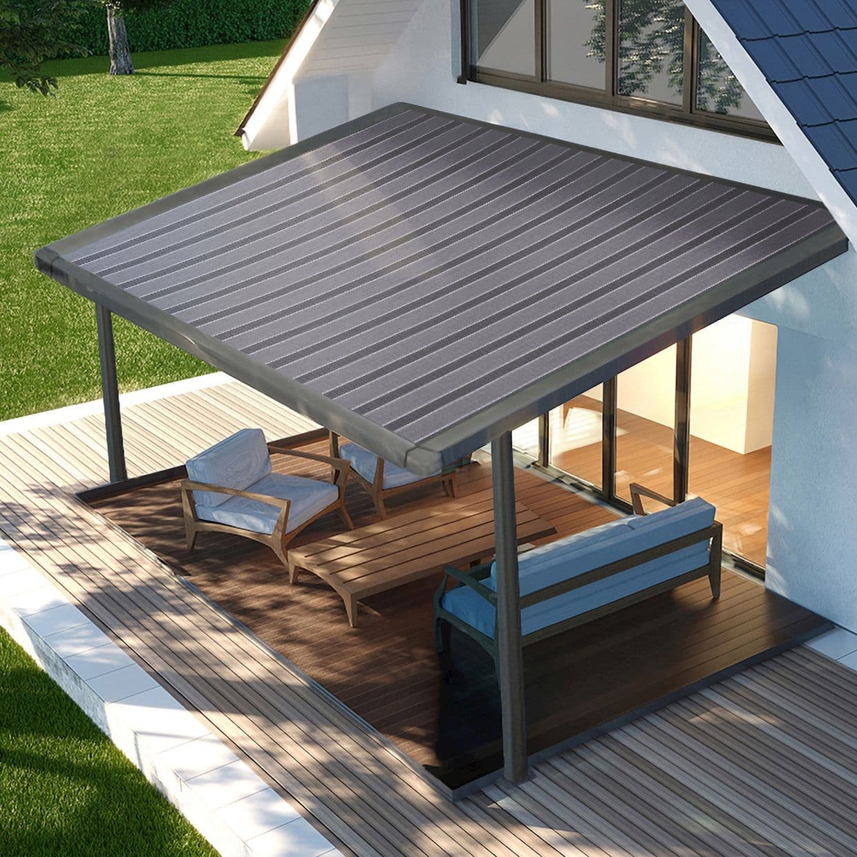 Manosque Dark Grey Awning