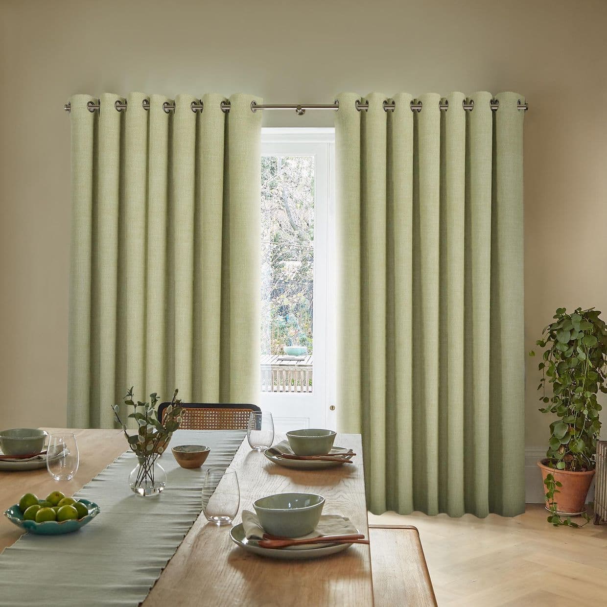 Serene Wasabi Curtain