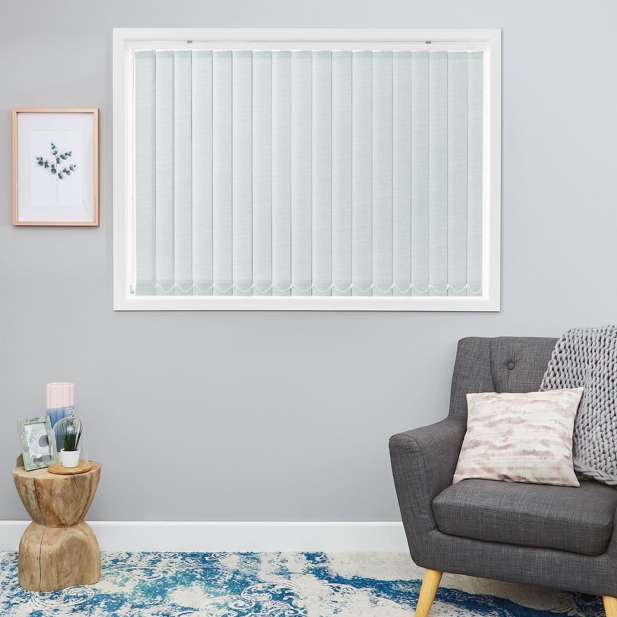 Tresco Sea Smoke Vertical Blind