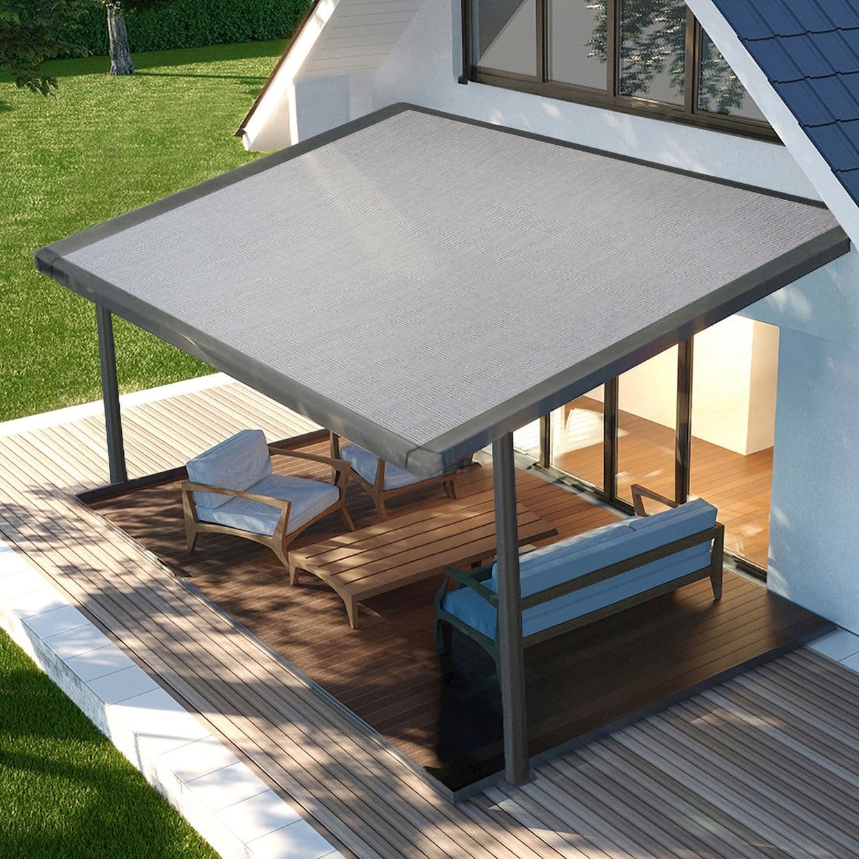 Tweed Gris Awning