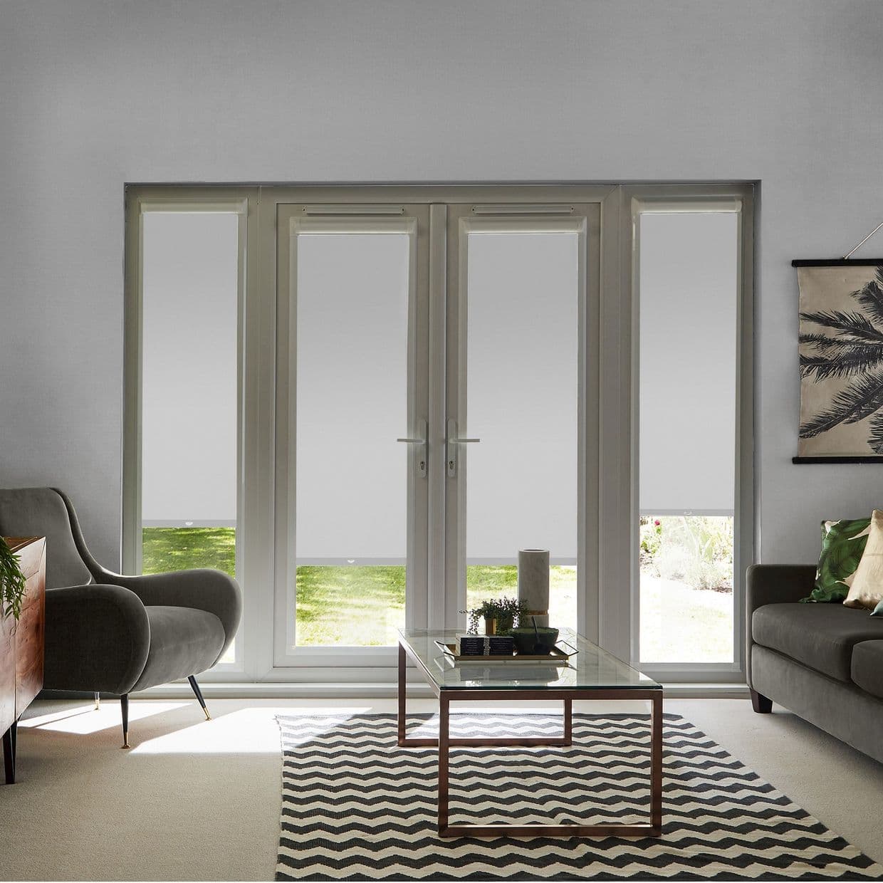 Tempest Silver Perfect Fit Roller blind