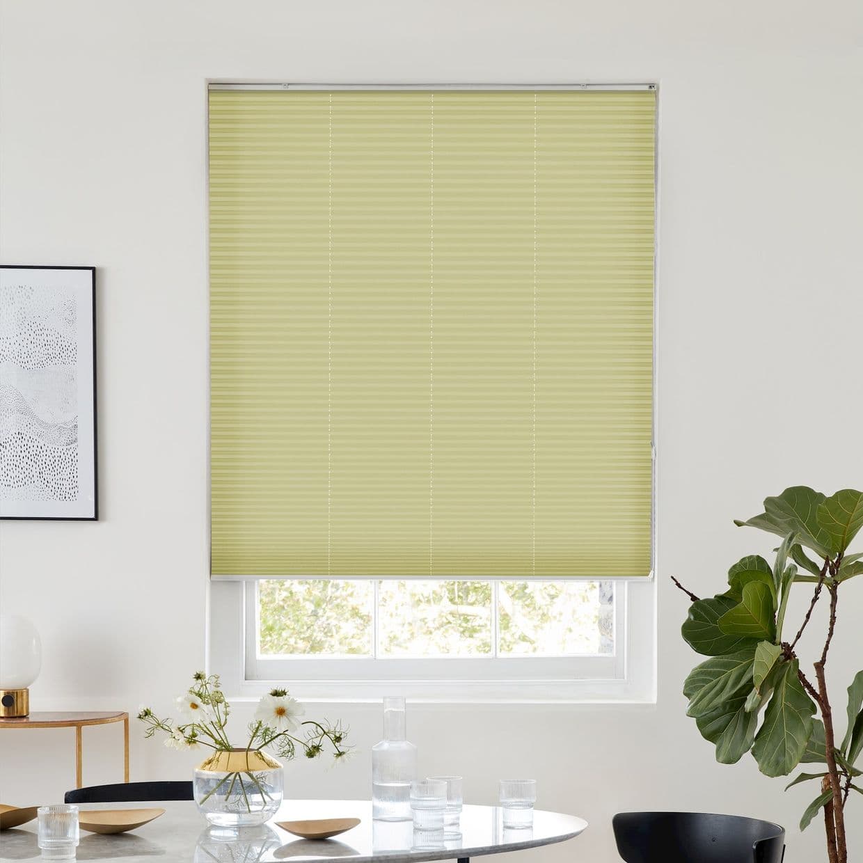 Thermashade Blackout Cream Pleated Blind