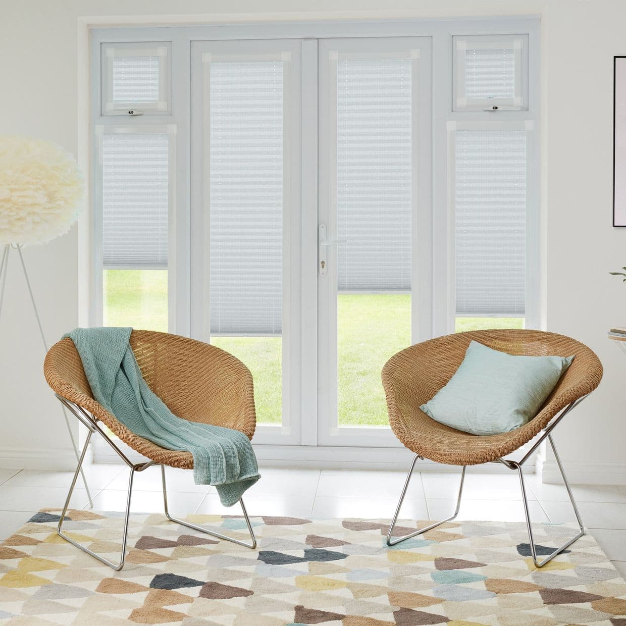 Sasso Blue Perfect fit Pleated blind