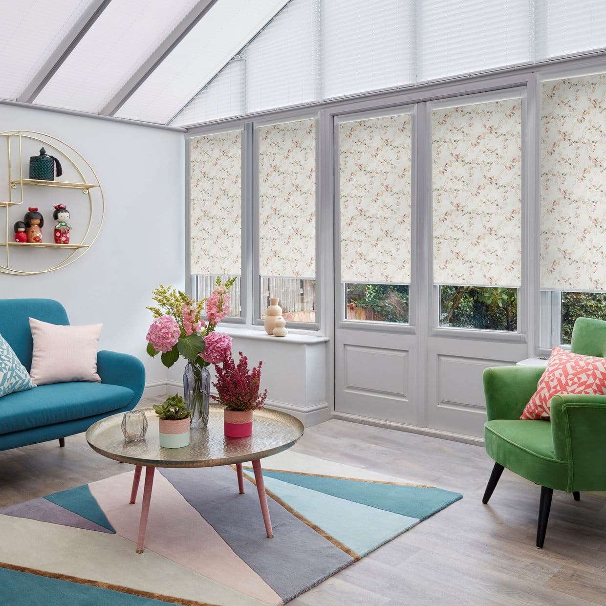 Madeline Blush Conservatory Roller blind