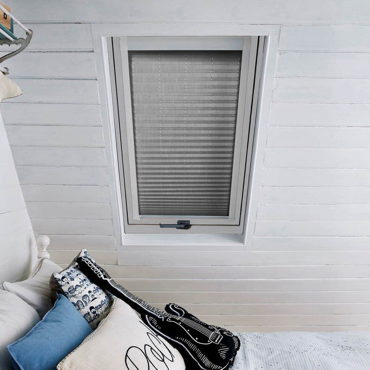 Shimmer Pewter Skylight Pleated Blind