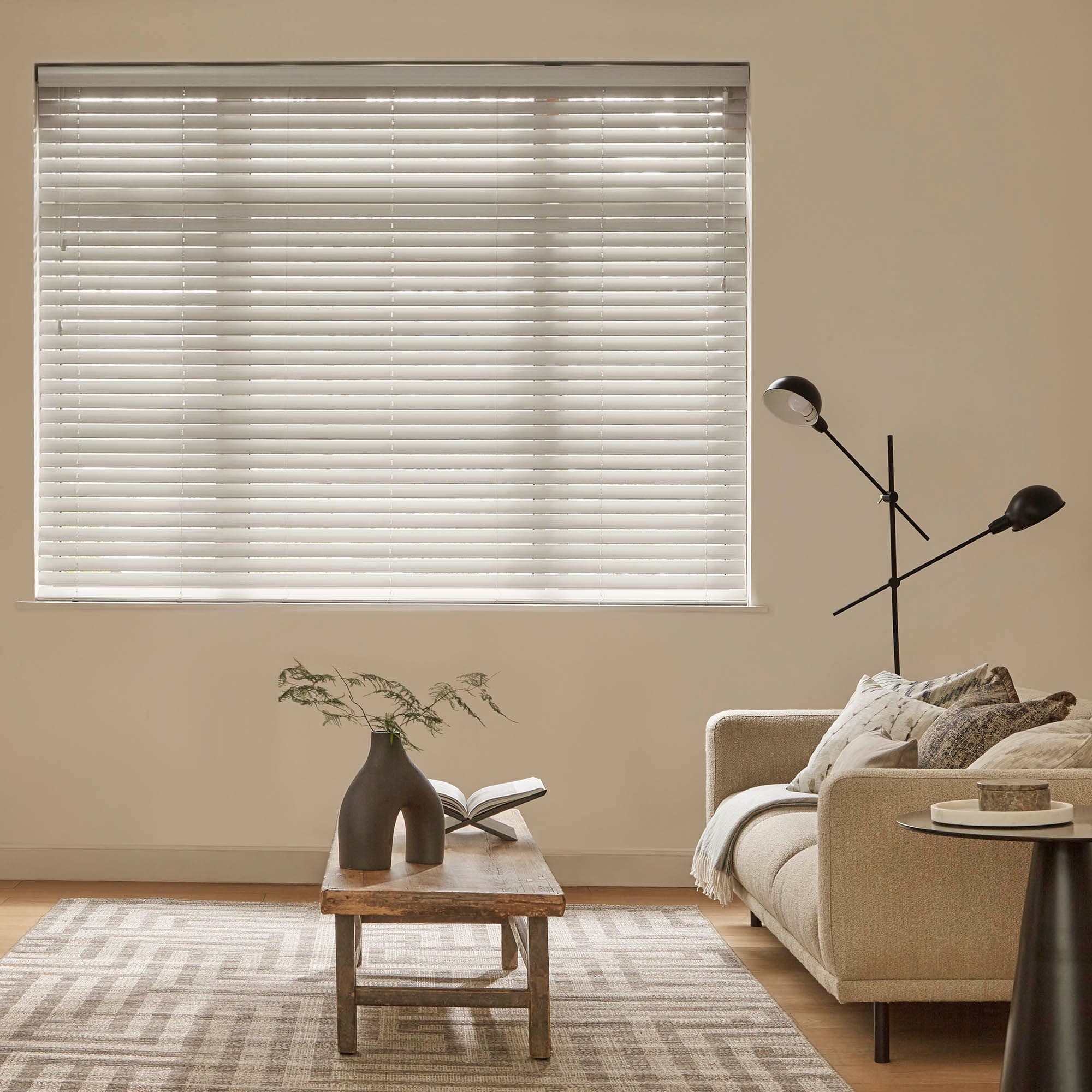 Ellwood Crystal White Wooden blind