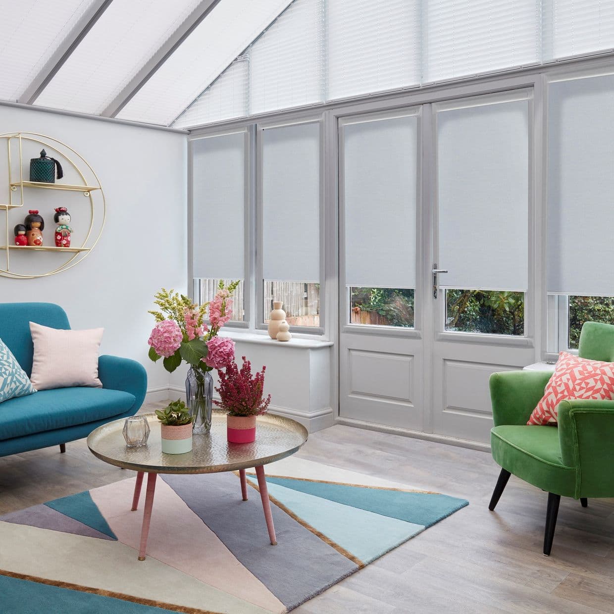 Acacia Light Grey Conservatory Roller blind