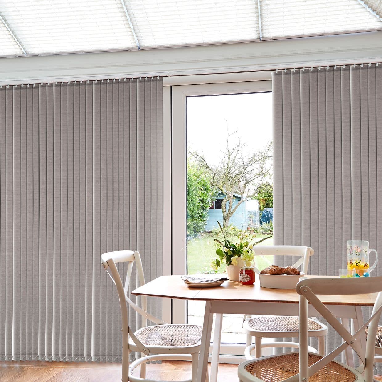 Grenoble Blackout Linen Conservatory Vertical Blind