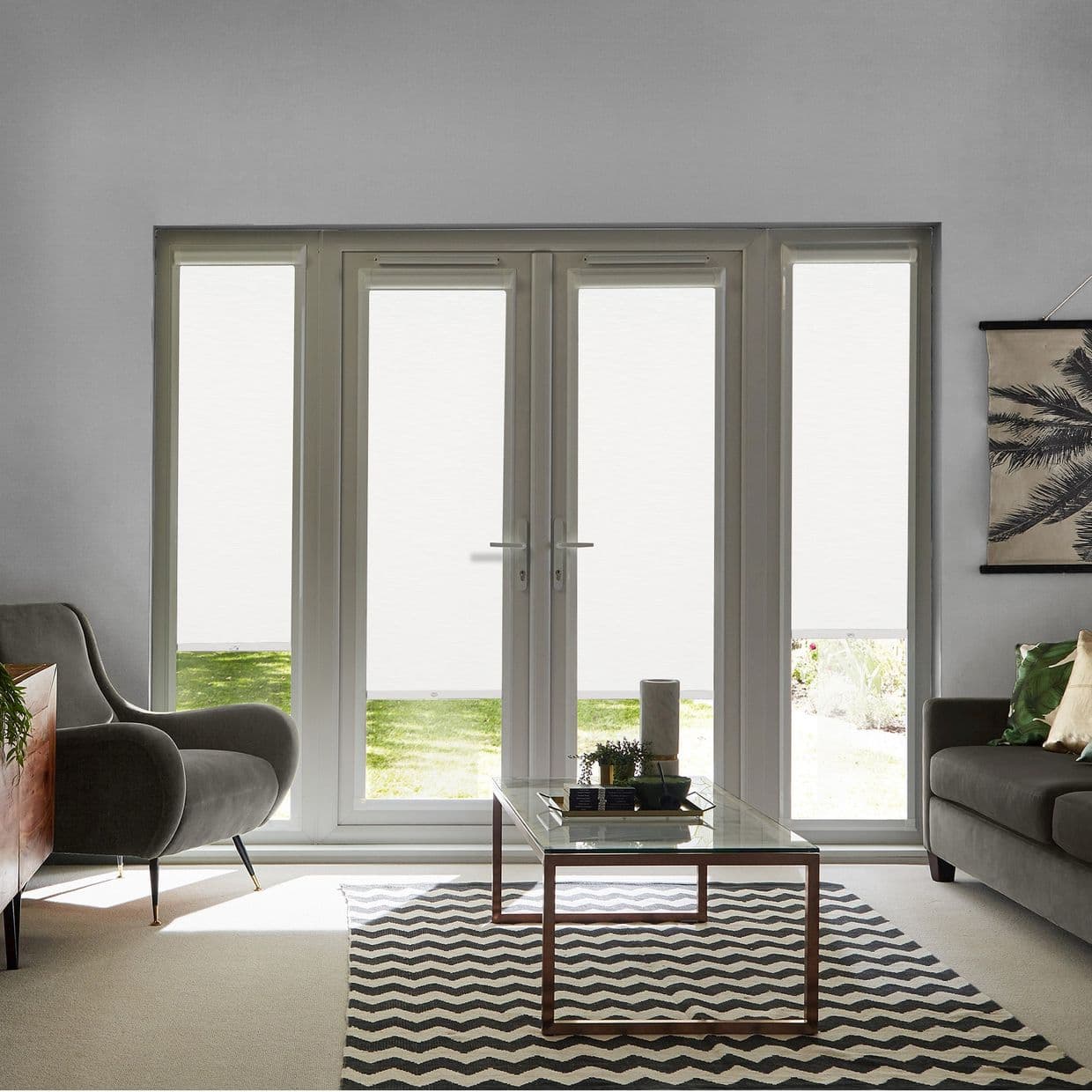 Norfolk White Perfect Fit Roller blind