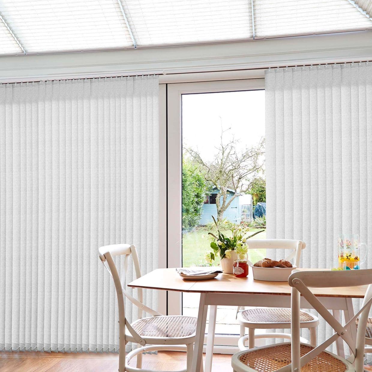 Travis White Conservatory Vertical Blind