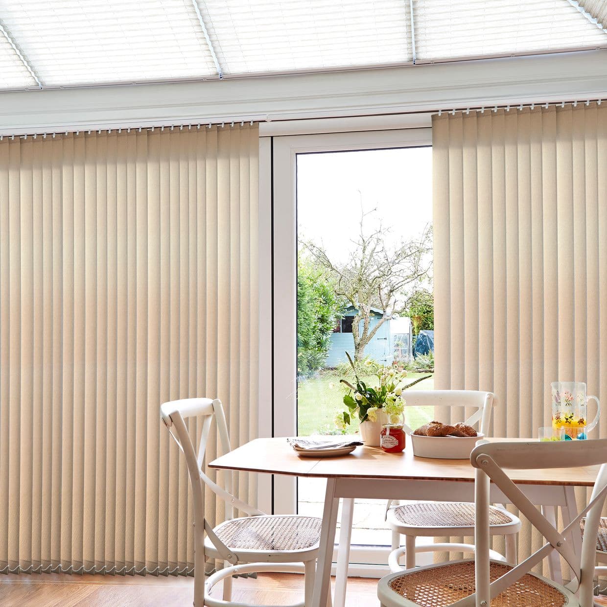 Florence Peach Conservatory Vertical Blind