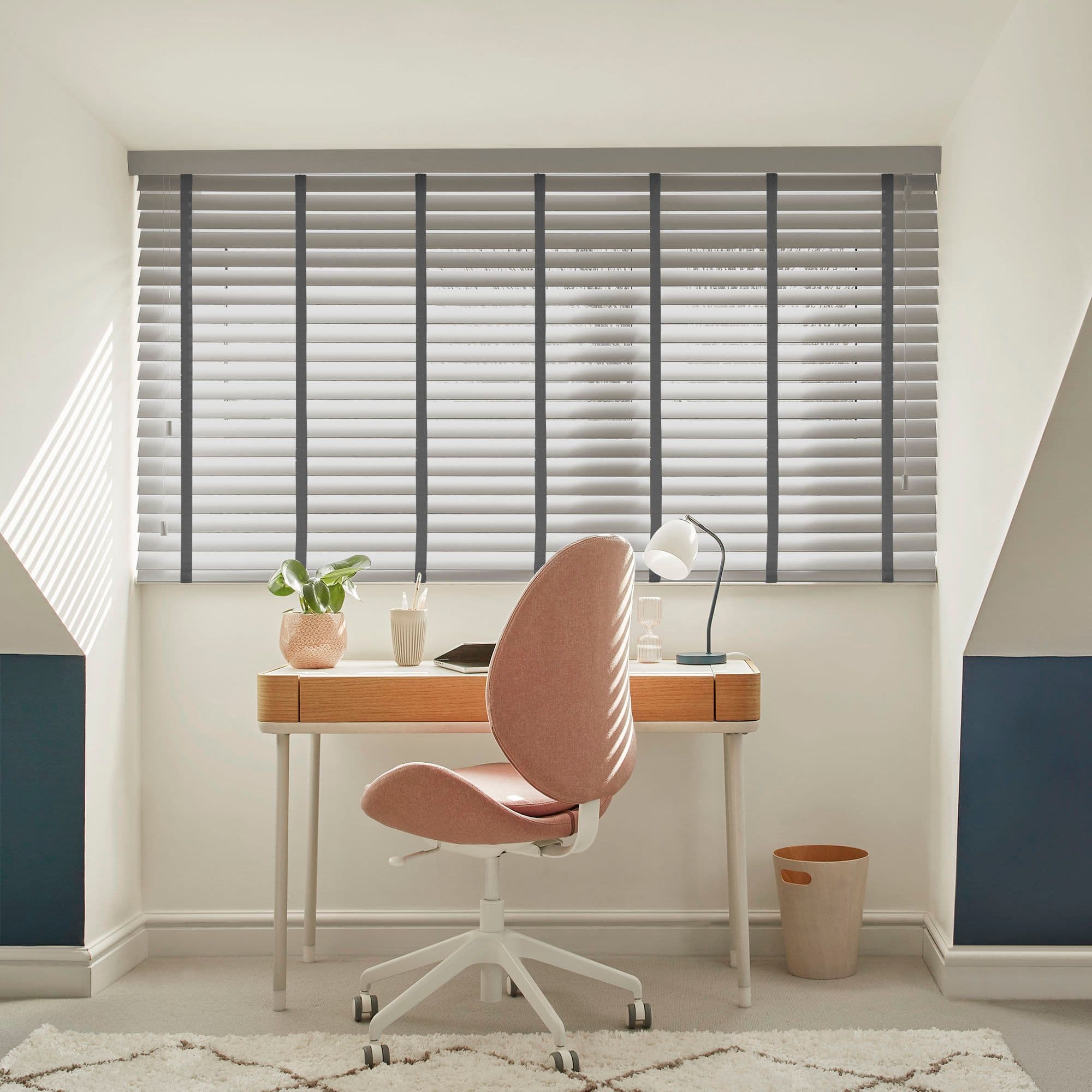 Shades Dusk Grey Faux Wood Venetian