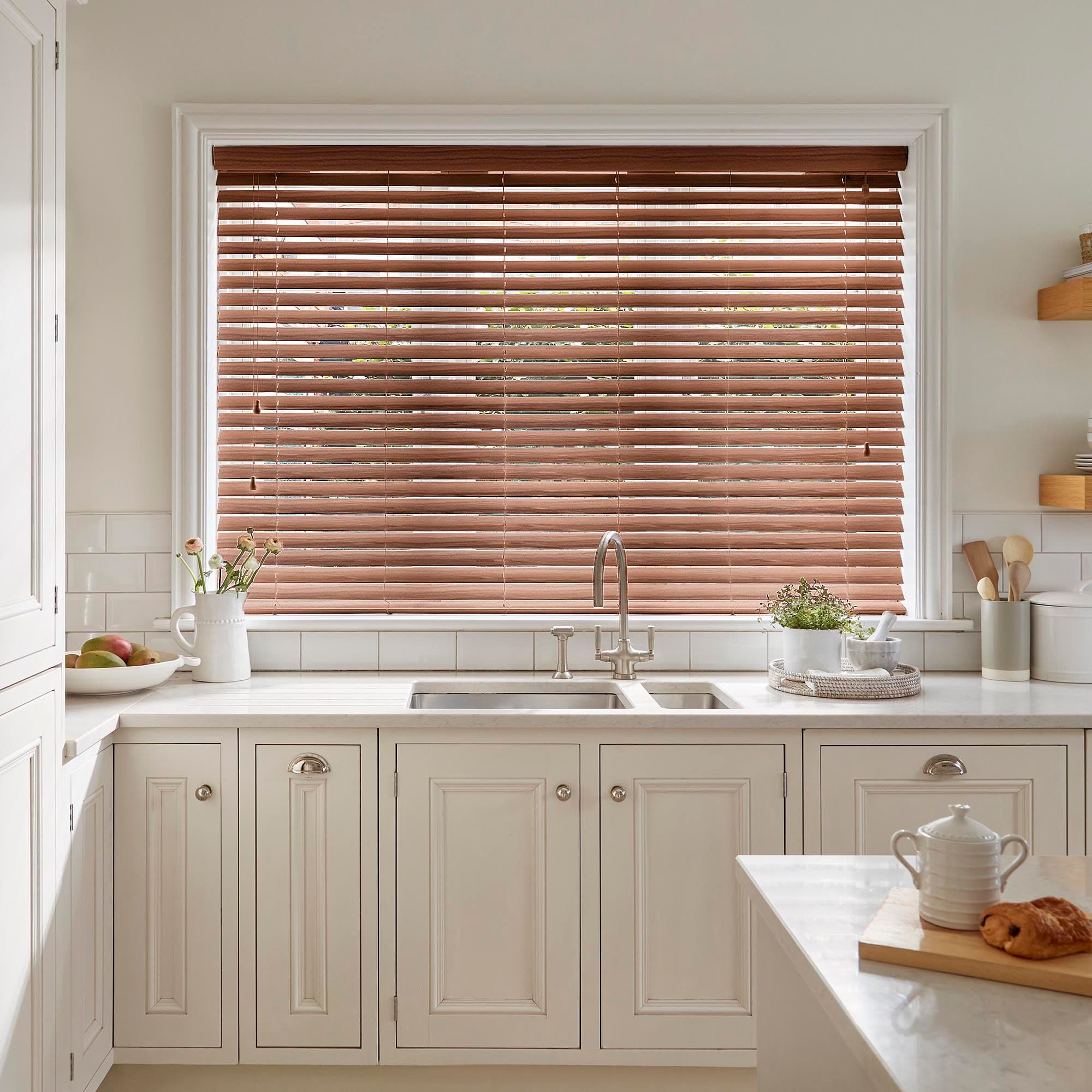 Illusions Burntwood Faux Wood Venetian