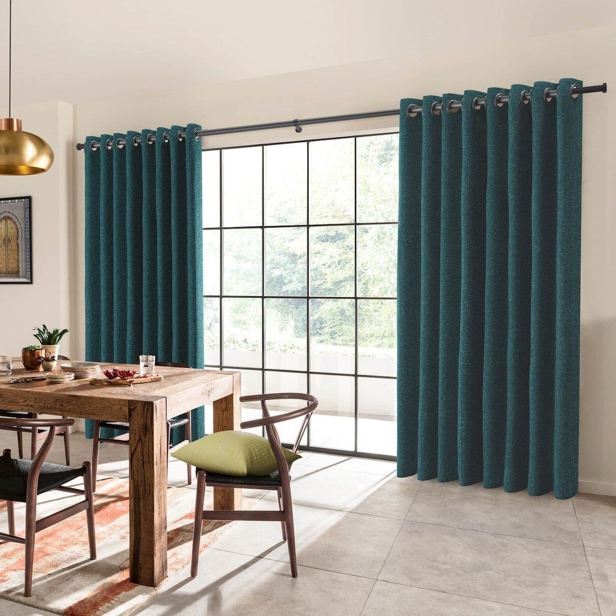 Boheme Teal Curtain