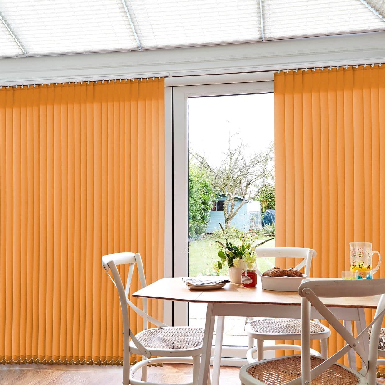 Acacia Amberglow Conservatory Vertical Blind