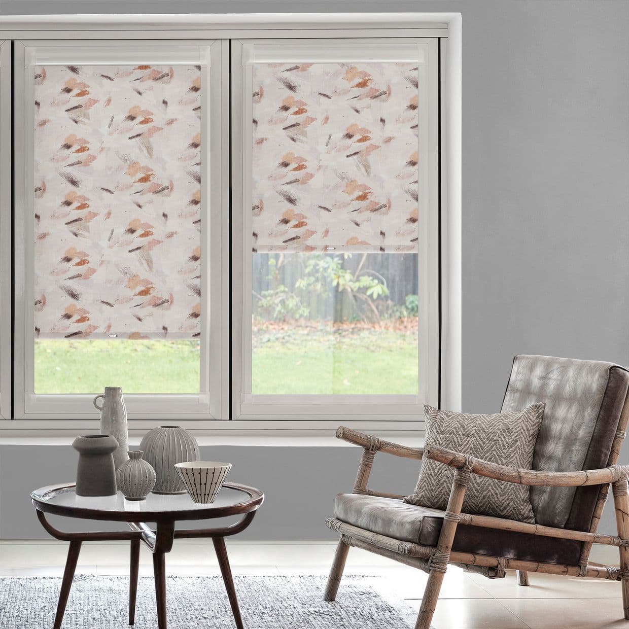 Rivara Blackout Plaster Perfect Fit Roller blind