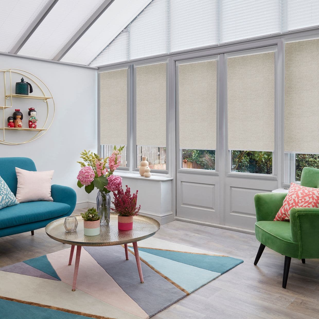 Cleo Natural Conservatory Roller blind
