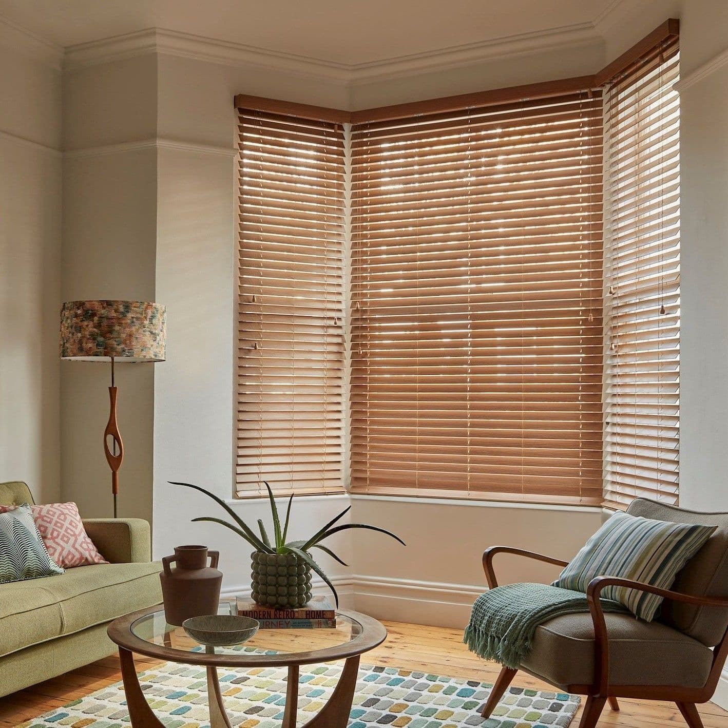 Mirage Rich Oak Faux Wood Venetian