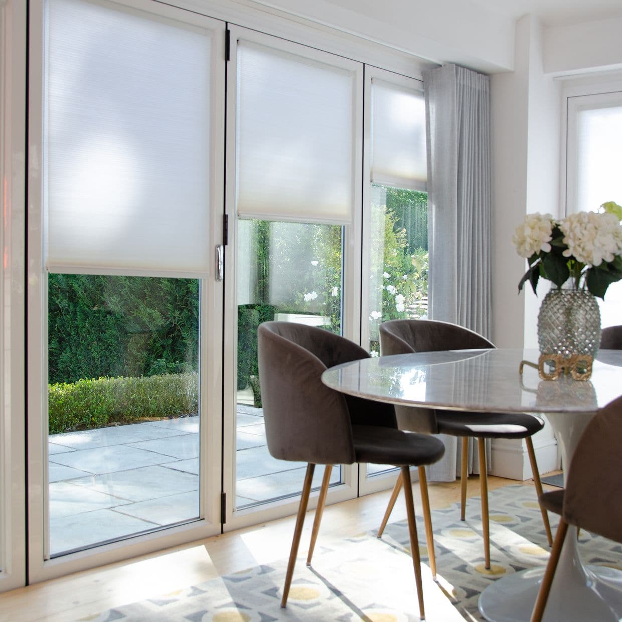 INTU Micro Hive White Pleated Blind
